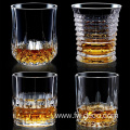 Wholesale creative custom embossed clear water glass cup